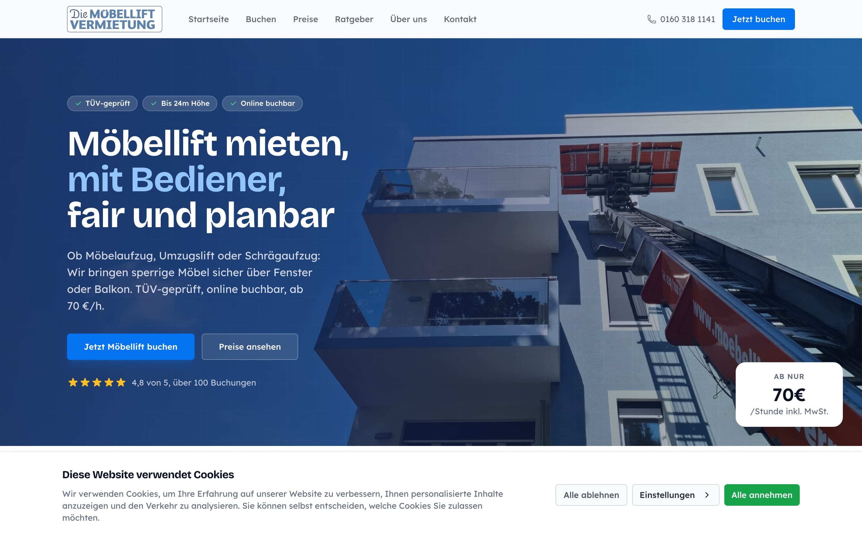 Möbellifte Vermietung